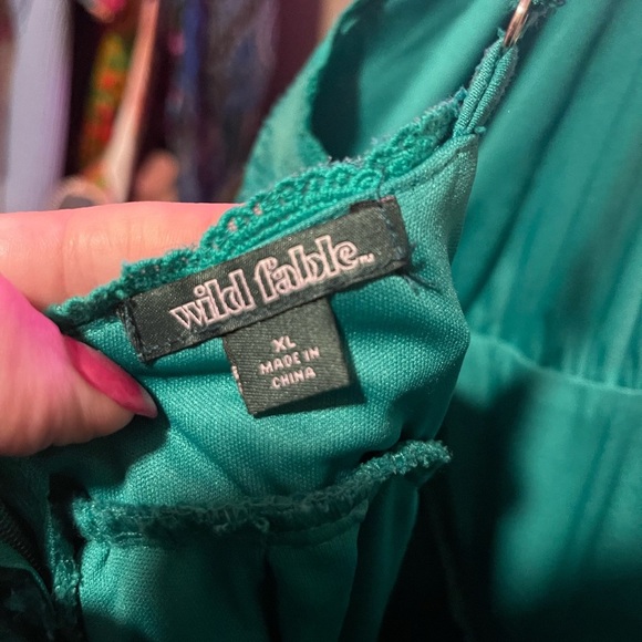 Wild Fable Green Layered Dress - Picture 4 of 4